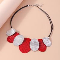 Exaggerated Oval Alloy Women's Necklace sku image 2