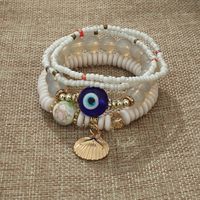 Vintage Style Eye Shell Glass Beaded Women's Bracelets 1 Set sku image 2