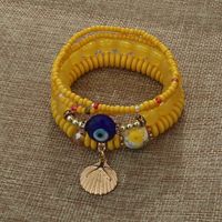 Vintage Style Eye Shell Glass Beaded Women's Bracelets 1 Set sku image 5