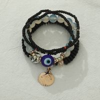 Estilo Vintage Ojo Cascarón Vidrio Con Cuentas Mujeres Pulsera 1 Juego sku image 6