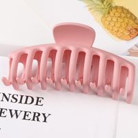 Simple Style Classic Style Solid Color Plastic Resin Hair Claws sku image 1