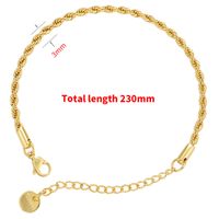 Simple Style Twist Copper Plating Jewelry Accessories 1 Piece sku image 3