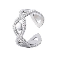 Fashion Eye Stainless Steel Plating Hollow Out Open Ring 1 Piece sku image 1