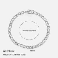 Fashion Geometric Stainless Steel Gold Plated Bracelets sku image 5