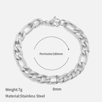 Fashion Geometric Stainless Steel Gold Plated Bracelets sku image 15