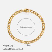 Fashion Geometric Stainless Steel Gold Plated Bracelets sku image 27