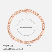 Fashion Geometric Stainless Steel Gold Plated Bracelets sku image 22
