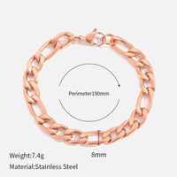 Fashion Geometric Stainless Steel Gold Plated Bracelets sku image 50
