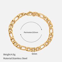 Fashion Geometric Stainless Steel Gold Plated Bracelets sku image 33