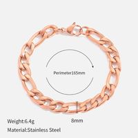 Fashion Geometric Stainless Steel Gold Plated Bracelets sku image 44