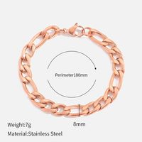 Fashion Geometric Stainless Steel Gold Plated Bracelets sku image 49