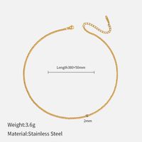 Simple Style Geometric Stainless Steel Gold Plated Necklace sku image 8