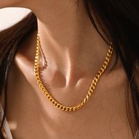 Simple Style Geometric Stainless Steel Gold Plated Necklace main image 5