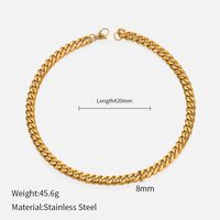 Simple Style Geometric Stainless Steel Gold Plated Necklace sku image 21