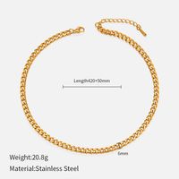 Simple Style Geometric Stainless Steel Gold Plated Necklace sku image 19