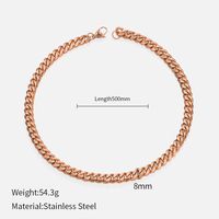 Simple Style Geometric Stainless Steel Gold Plated Necklace sku image 24
