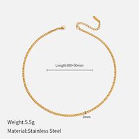 Simple Style Geometric Stainless Steel Gold Plated Necklace sku image 10
