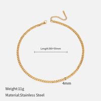 Simple Style Geometric Stainless Steel Gold Plated Necklace sku image 12