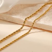 Fashion Twist Stainless Steel Plating Necklace main image 5