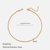 Fashion Twist Stainless Steel Plating Necklace sku image 5