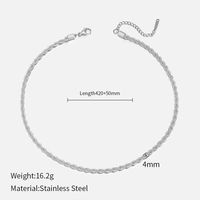 Mode Twist Rostfreier Stahl Überzug Halskette sku image 3
