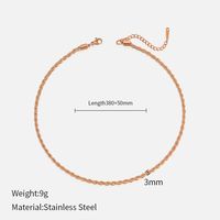 Fashion Twist Stainless Steel Plating Necklace sku image 6