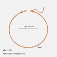 Fashion Twist Stainless Steel Plating Necklace sku image 8