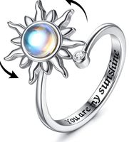 Mode Blume Kupfer Überzug Inlay Zirkon Offener Ring 1 Stück sku image 8