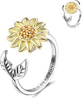Fashion Flower Copper Plating Inlay Zircon Open Ring 1 Piece main image 4