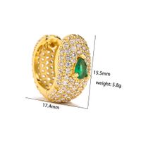 Sweet Heart Shape Copper Gold Plated Zircon Women's Rings Earrings main image 5