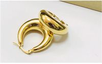 Fashion U Shape Stainless Steel Gold Plated Earrings 1 Pair sku image 11