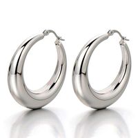 Fashion U Shape Stainless Steel Gold Plated Earrings 1 Pair main image 2