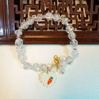Sweet Fruit Glass Beaded Stoving Varnish Women's Bracelets 1 Piece sku image 4