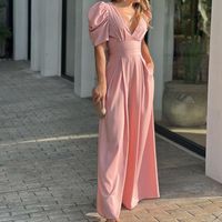 Women'S Street Fashion Solid Color Full Length Popover Jumpsuits main image 5