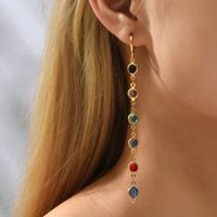 1 Pair Fashion Round Alloy Inlay Rhinestones Women's Drop Earrings main image 1