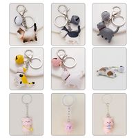 1 Piece Cute Animal Resin Bag Pendant Keychain main image 6