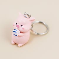1 Piece Cute Animal Resin Bag Pendant Keychain sku image 2