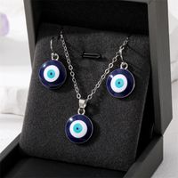 Fashion Devil's Eye Alloy Women's Earrings Necklace main image 5