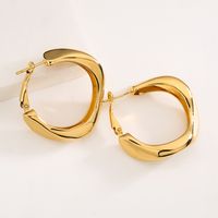 Fashion Solid Color Copper Plating Earrings 1 Pair main image 3