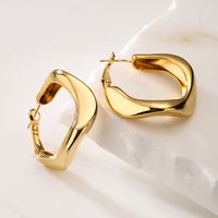Fashion Solid Color Copper Plating Earrings 1 Pair main image 4