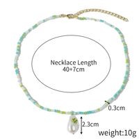 Simple Style Classic Style Color Block Stainless Steel Artificial Crystal Beaded Women's Necklace sku image 8