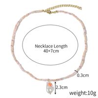 Simple Style Classic Style Color Block Stainless Steel Artificial Crystal Beaded Women's Necklace sku image 5