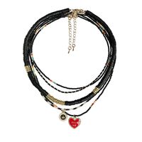 Fashion Heart Shape Crown Glass Glass Handmade Women's Necklace 1 Piece main image 3