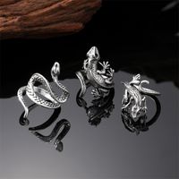 Fashion Snake Lizard Stainless Steel Alloy Rings 1 Piece main image 1