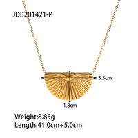 Retro Sector Stainless Steel Plating Necklace 1 Piece sku image 1