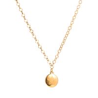 Ins Style Sun Stainless Steel Gold Plated Pendant Necklace 1 Piece sku image 5