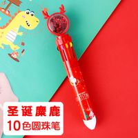 Multi-color Creative Christmas Student Stationery 10 Colors Ballpoint Pen sku image 2