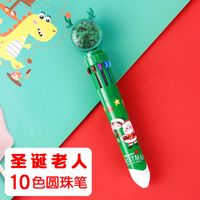 Multi-color Creative Christmas Student Stationery 10 Colors Ballpoint Pen sku image 4