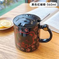 Summer Cartoon Young Girl Student Ice Cup Cold Drink Juice Cool Tumbler Double Layer Straw Cup sku image 3