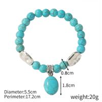 Fashion Starfish Butterfly Turquoise Beaded Women's Bracelets 1 Piece sku image 15